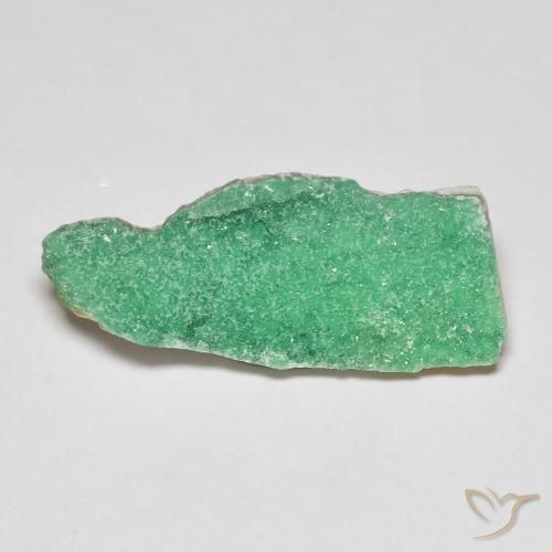 Variscite druzy Vert trèfle naturelle Fantaisie, 4.49 ct, Opaque