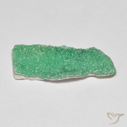 Variscite druzy Vert trèfle naturelle Fantaisie, 4.49 ct, Opaque