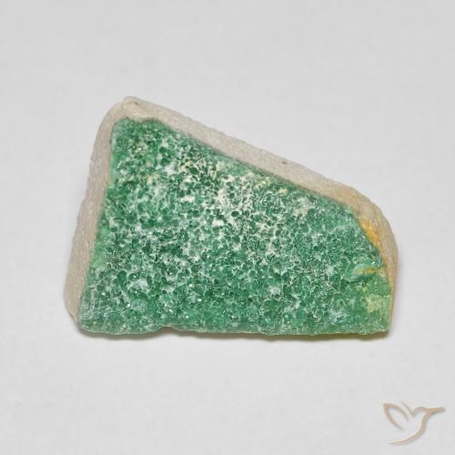 4.69ct Naturel Vert moyen Druzy Variscite, Fantaisie, Opaque
