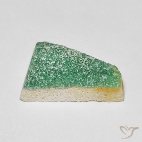 Variscite druzy Vert moyen naturelle Fantaisie, 4.69 ct, Opaque