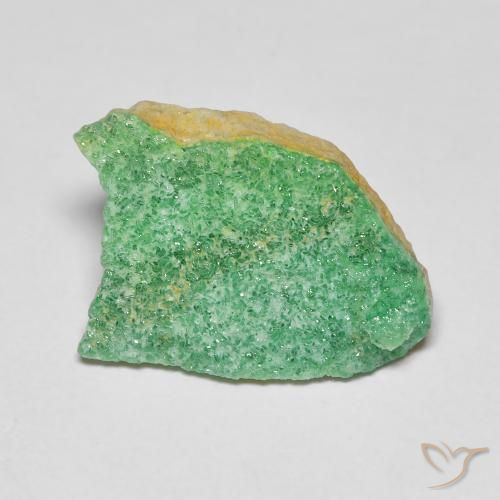 4.40ct Naturel Vert trèfle Variscite druzy, Fantaisie, Opaque