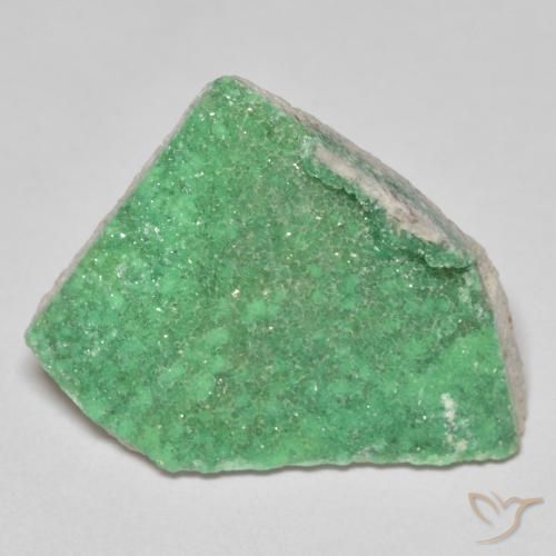 Variscite druzy Vert trèfle léger naturelle Fantaisie, 10.77 ct, Opaque