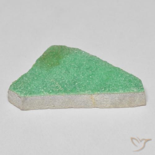 Variscite druzy Vert trèfle léger naturelle Fantaisie, 12.67 ct, Opaque