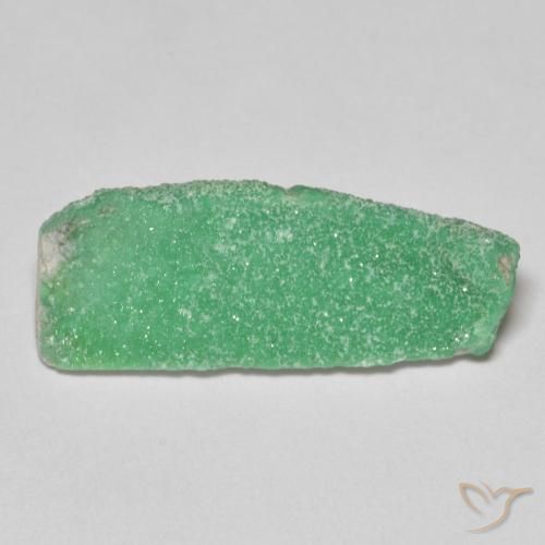 6.16ct Naturel Vert jaunâtre pâle Variscite druzy, Fantaisie, Opaque