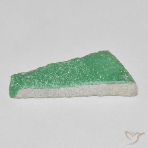 Variscite druzy Vert trèfle naturelle Fantaisie, 4.54 ct, Opaque