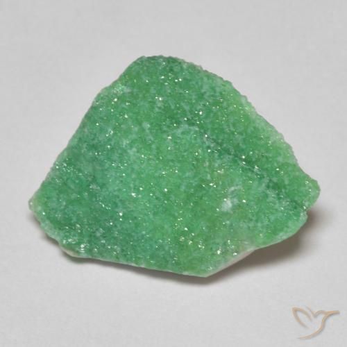 3.58ct Naturel Vert trèfle Druzy Variscite, Fantaisie, Opaque