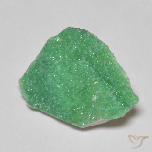 Variscite druzy Vert trèfle naturelle Fantaisie, 3.58 ct, Opaque