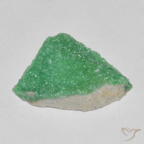 Variscite druzy Vert trèfle naturelle Fantaisie, 3.58 ct, Opaque