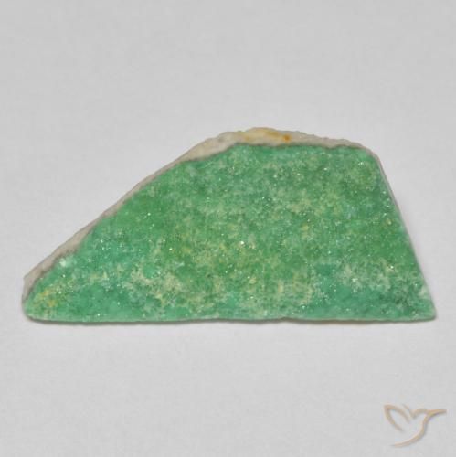 Variscite druzy Vert trèfle naturelle Fantaisie, 3.32 ct, Opaque