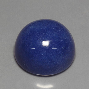 Quartz avec dumortiérite bleue naturelle coupe roude, 35,46 ct, opaque