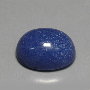 Quartz avec dumortiérite bleue naturelle coupe ovale, 11,82 ct, opaque