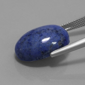Quartz Dumortiérite Bleu naturelle ovale, 13.90 ct, Opaque