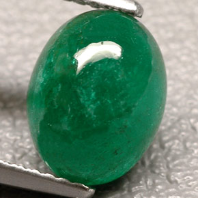 Émeraude vert naturelle transparent, 2,50 ct, transparent / translucide