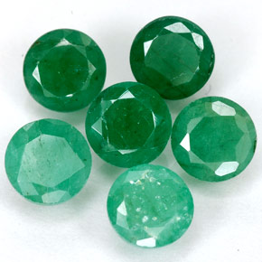 Achetez naturel ct vert émeraude gems, coupe roude, en provenance colombie chez gemselect. en stock, livraison internationale!