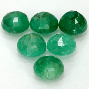 Achetez naturel ct vert émeraude gems, coupe roude, en provenance colombie chez gemselect. en stock, livraison internationale!