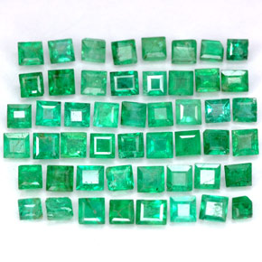 Achetez naturel ct Vert Émeraude gems, Carré, En provenance Colombie chez GemSelect. En stock, livraison internationale!