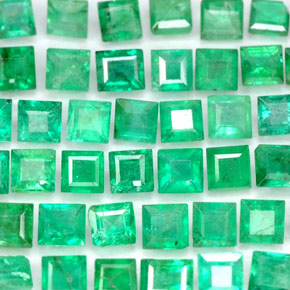 Achetez naturel ct Vert Émeraude gems, Carré, En provenance Colombie chez GemSelect. En stock, livraison internationale!