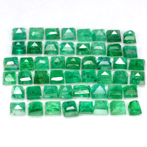 Achetez naturel ct Vert Émeraude gems, Carré, En provenance Colombie chez GemSelect. En stock, livraison internationale!