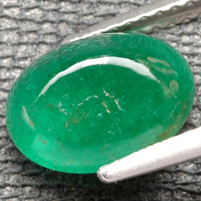 Émeraude vert naturelle transparent, 2,64 ct, transparent / translucide