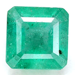 Émeraude vert naturelle taille émeraude, 0,80 ct, SI-I1