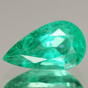 Émeraude Vert naturelle En forme de poire, 1.29 ct, VS