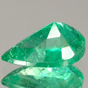 Émeraude Vert naturelle En forme de poire, 1.42 ct, VS