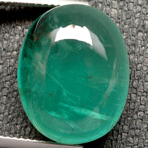 Émeraude vert naturelle transparent, 17,44 ct, transparent / translucide