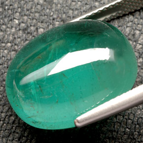 Émeraude vert naturelle transparent, 17,44 ct, transparent / translucide