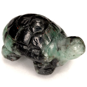 Émeraude vert naturelle forme fantaisie, 12,91 ct, opaque