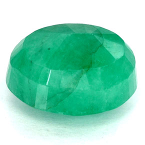 Émeraude Vert naturelle Coupe ovale, 3.26 ct, SI-I1