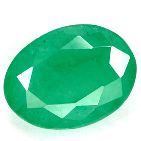 Émeraude vert naturelle coupe ovale, 3,33 ct, SI-I1