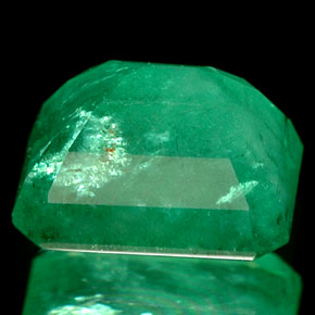 Émeraude vert naturelle taille émeraude, 1,89 ct, I1