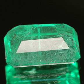 Émeraude vert naturelle taille émeraude, 1,62 ct, SI-I1