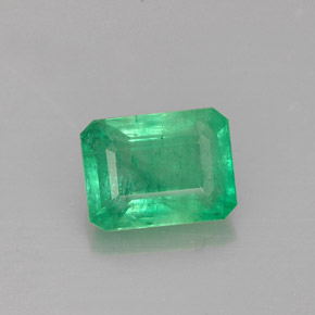 Émeraude Vert naturelle Taille émeraude, 1.64 ct, I1