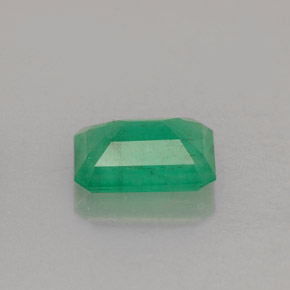 Émeraude vert naturelle taille émeraude, 1,28 ct, I1
