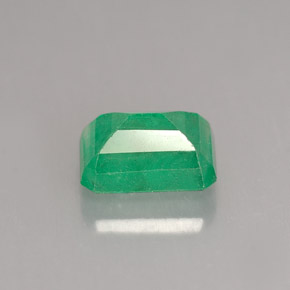 Émeraude vert naturelle taille émeraude, 1,59 ct, I1
