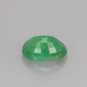 Émeraude vert naturelle coupe ovale, 1,17 ct, SI-I1