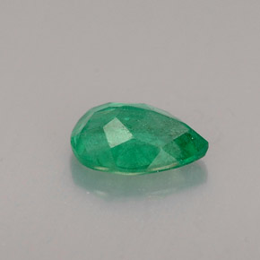 Émeraude vert naturelle en forme de poire, 0,48 ct, SI-I1