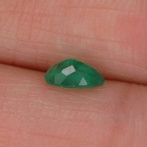 Émeraude vert naturelle en forme de poire, 0,36 ct, SI-I1