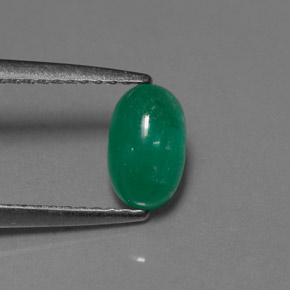 Émeraude vert naturelle transparent, 0,90 ct, transparent / translucide