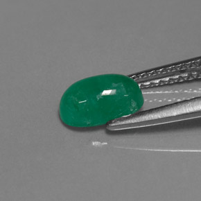 Émeraude vert naturelle transparent, 0,90 ct, transparent / translucide