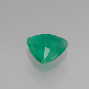 Émeraude vert naturelle trillion, 1,16 ct, I1