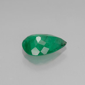 Émeraude vert naturelle en forme de poire, 0,96 ct, I1