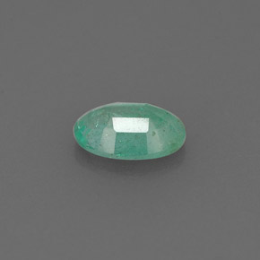 Émeraude vert naturelle coupe ovale, 0,63 ct, I1