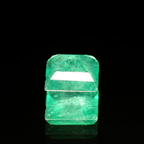 Émeraude vert naturelle carré, 0,50 ct, SI-I1