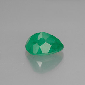 Émeraude vert naturelle en forme de poire, 1,00 ct, SI-I1