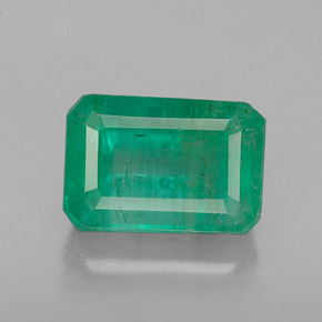 Émeraude vert naturelle taille émeraude, 1,93 ct, I1