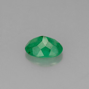 Émeraude vert naturelle coupe ovale, 0,76 ct, SI-I1