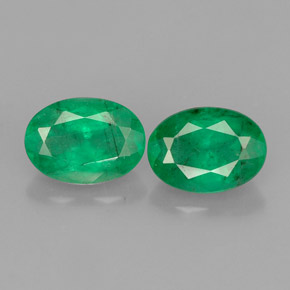 Achetez naturel ct vert émeraude gems, coupe ovale, en provenance colombie chez gemselect. en stock, livraison internationale!