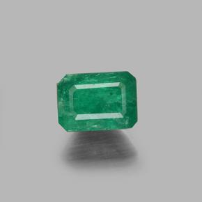 Émeraude vert naturelle taille émeraude, 0,71 ct, I1